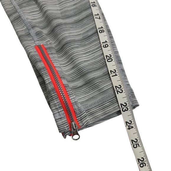 Lululemon High Times Pant Zip Leg Women's 6 Cyber Stripe White / Silver Fox Yoga - Picture 6 of 6